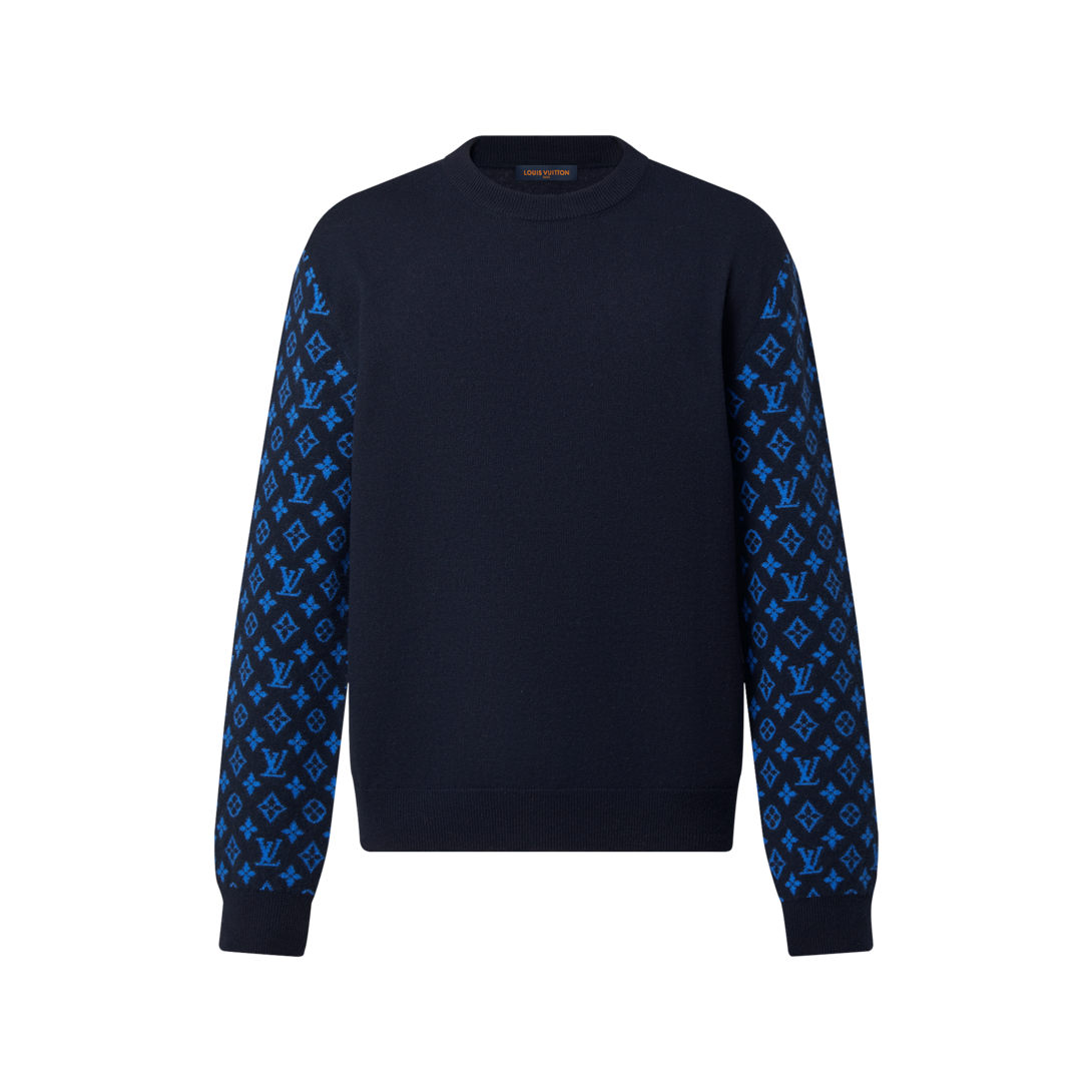 Monogram Mix Cashmere Crewneck - Ready-to-Wear 1AATLS | LOUIS VUITTON
